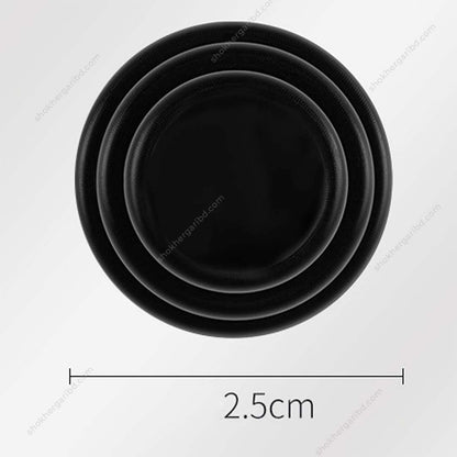 4pcs Car Door Anti Collision Silicone Pad - Black image