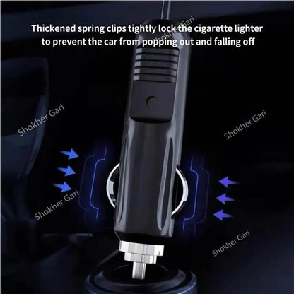 Multifunction Car Sonogoo fast Charging Adaptor - 3 Pin Socket 2 USB Port image 3