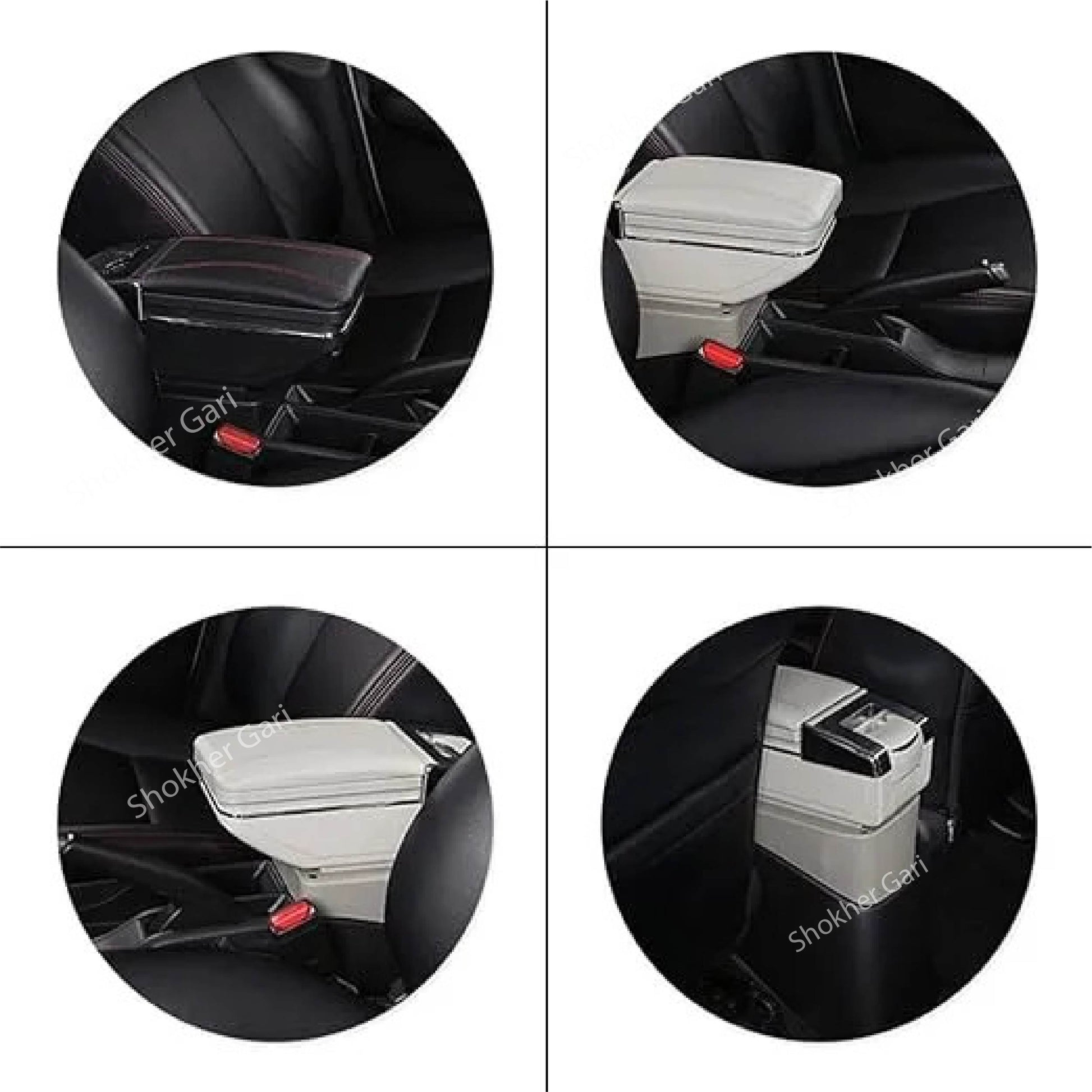 Armrest USB Storage Box-Space-Saving Armrest USB console box image 3