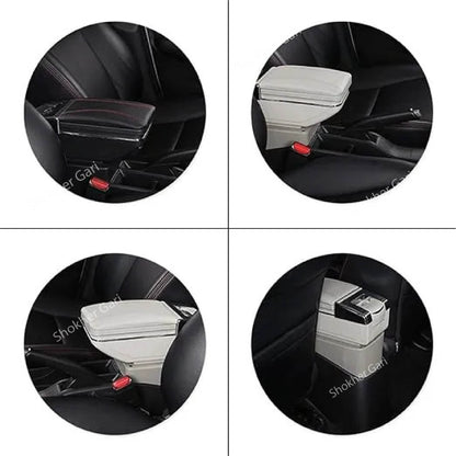 Armrest USB Storage Box-Space-Saving Armrest USB console box image 3