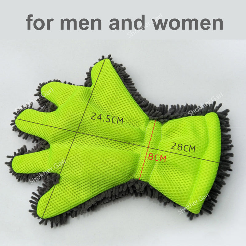 1pc Car Luxury Microfiber Car Wash Mitts image 1