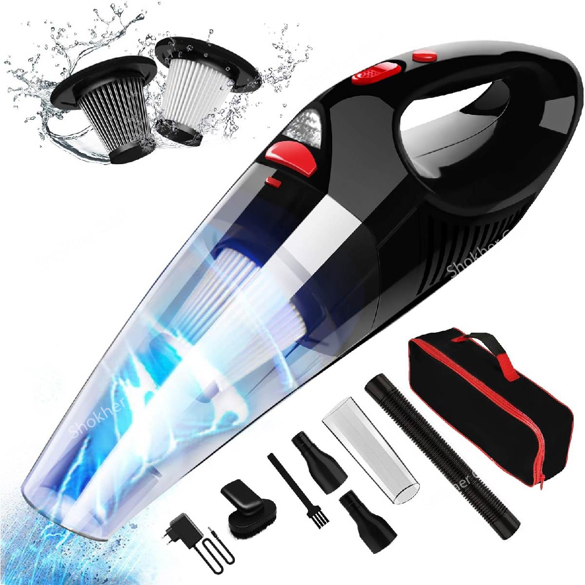 Rechargeable Car Vacuum Cleaner with Light image 4