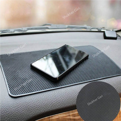 Slip-resistant car dash mat- Non-slip dashboard pad for safe travel - Universal image