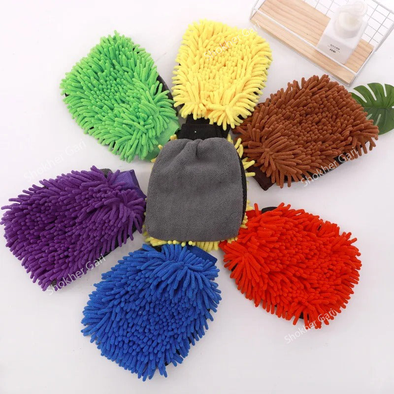 1pcs Car Double-faced Washing Gloves Mitts image 6