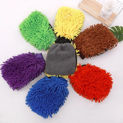 1pcs Car Double-faced Washing Gloves Mitts image 6
