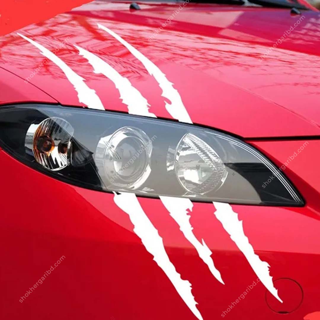 2pcs Claw Marks Sticker For Car Headlight image 10