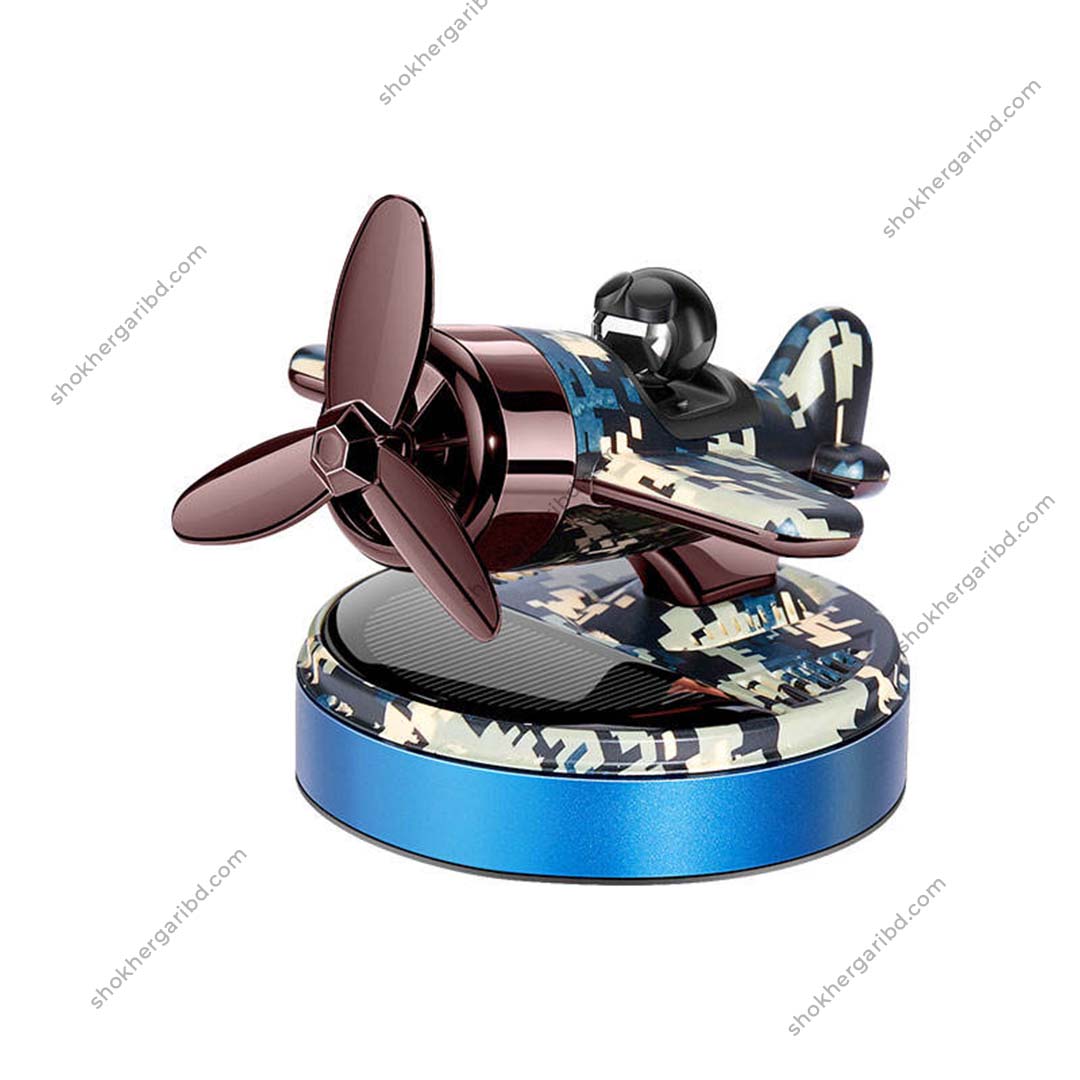 Car Camo Print Fighter Aircraft Solar perfume - Blue image