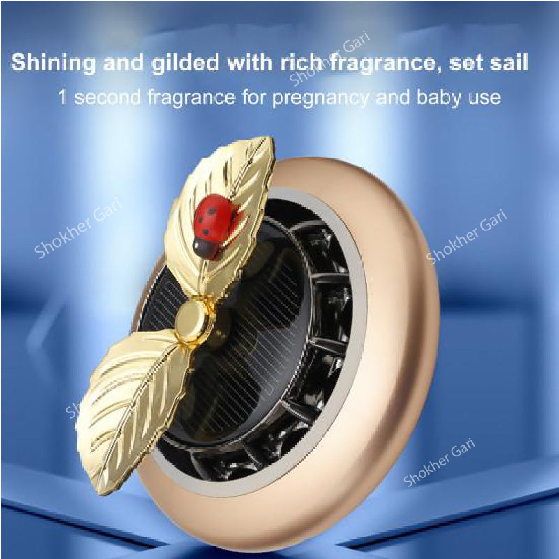 Solar Aroma Leaf Car Perfume and Showpiece image 1