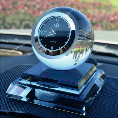 Crystal Ball with Clock Solar Perfume - Black image