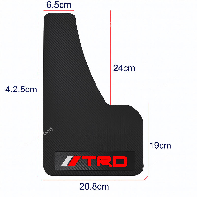 Car TRD Carbon Fiber MudGuard 4pcs Set image 3