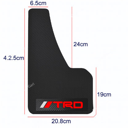Car TRD Carbon Fiber MudGuard 4pcs Set image 3
