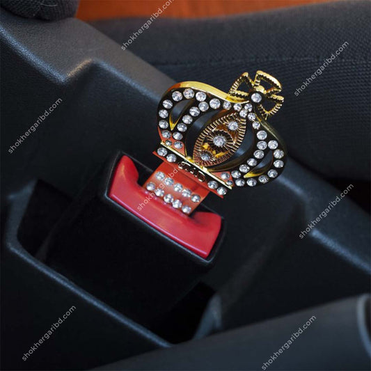 Premium Golden Stone Quality Car Seat Alarm cancel Buckle 2 pcs image 0