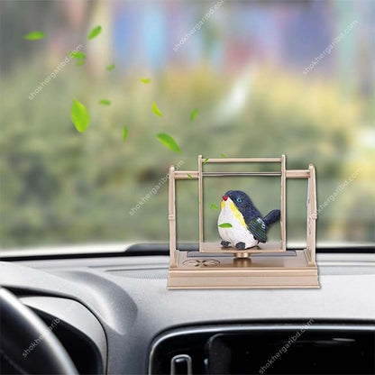 1pcs Solar Car Swinging Bird Air Freshener for Dashboard image 0
