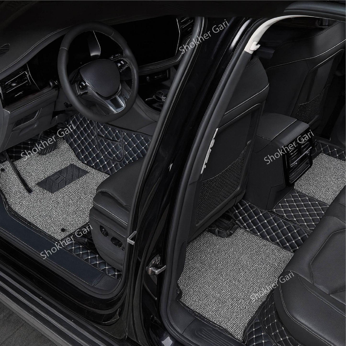M/Y/P  High Quality Non Slip 7D Car Floor Mats -Artificial Leather 7D Floor Mats image 0