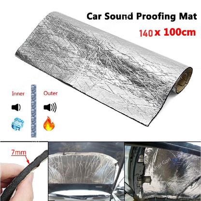 Car Heat and Sound Proofing Insulation  Foam -  Waterproof &amp; Fire Resistant (140*100 cm)) image 0