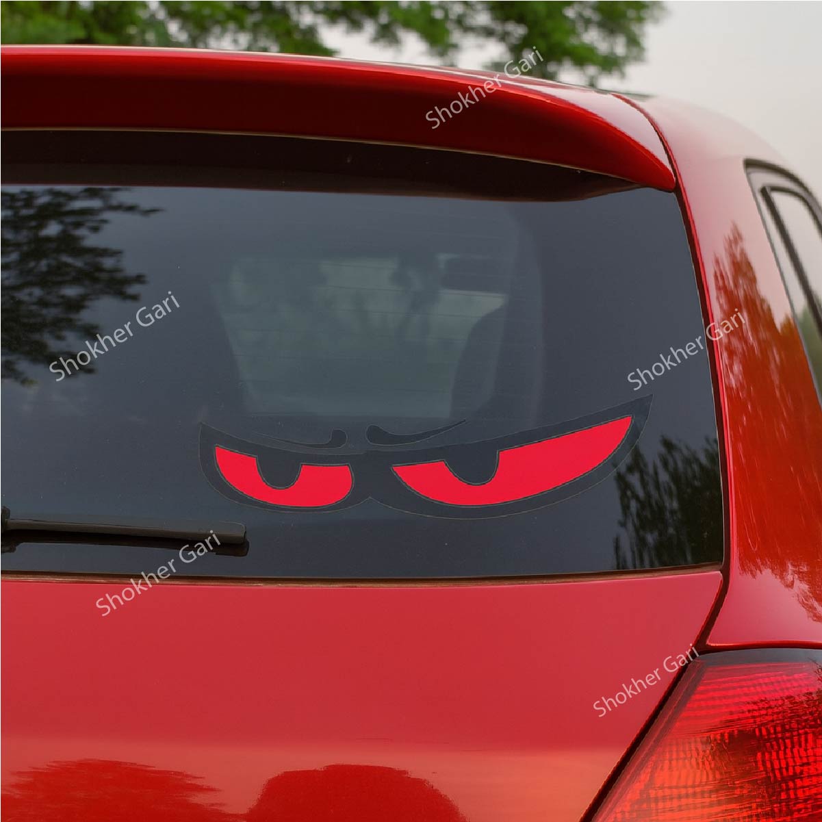 1Pcs Eyes Cartoon Car Stickers image 0