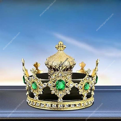 Golden Stone Crown-Shaped Car Air Freshener Elegant Design image 4