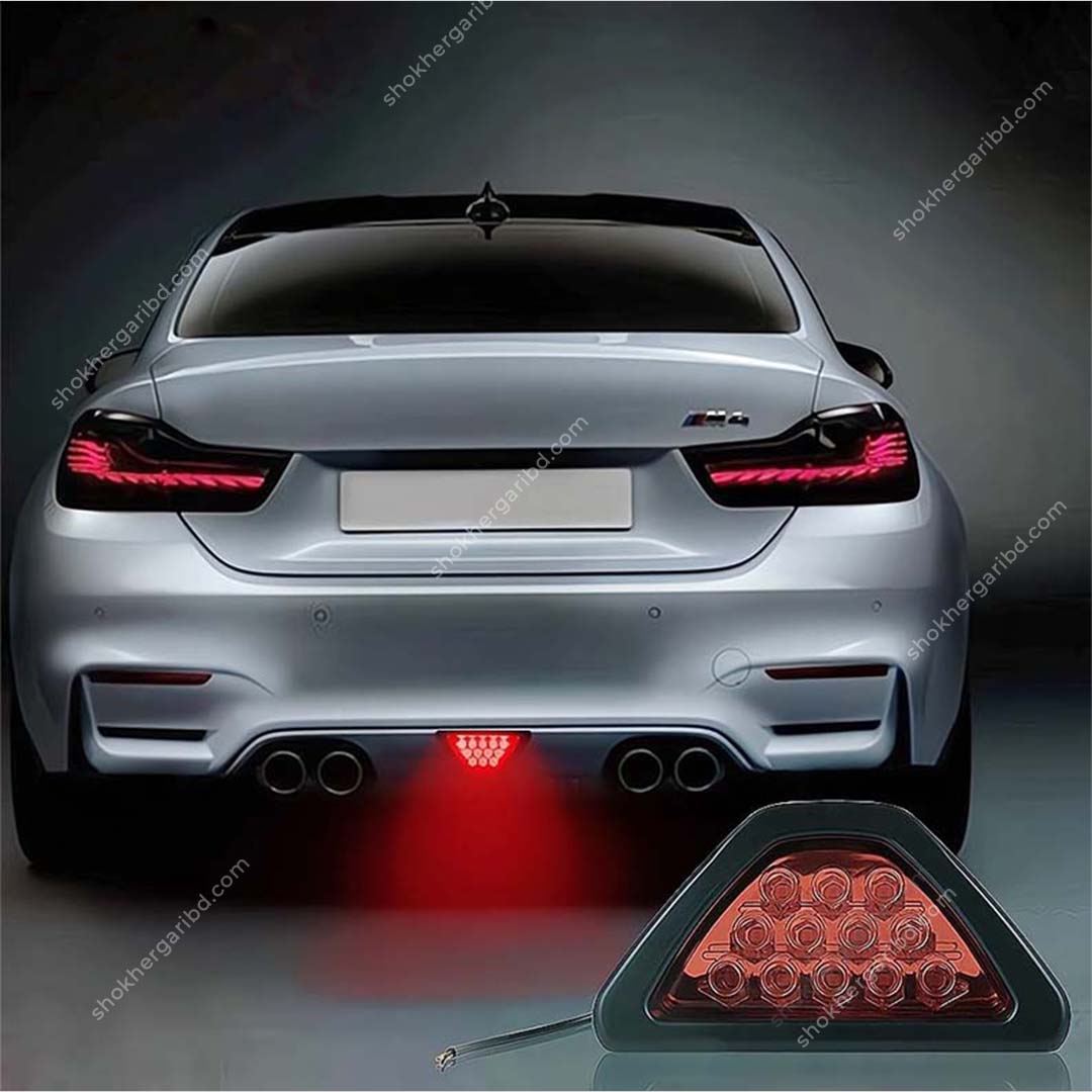 Triangular LED Brake Flashing Warning Light image 0