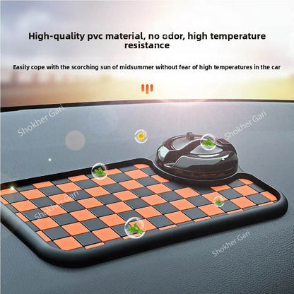 5 Number Design Car Dashboard Anti-Slip Mobile Mat image 4