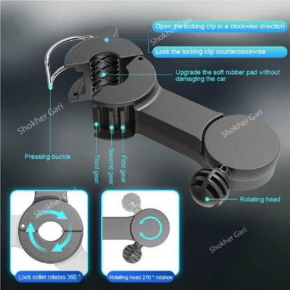 Car Neck Auto Headrest Ventilation Fan USB Charging image 2