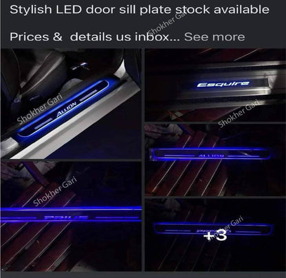 M/Y/P LED Car Door Footstep  Sill Plates Door 4pcs/2pcs Set image 3