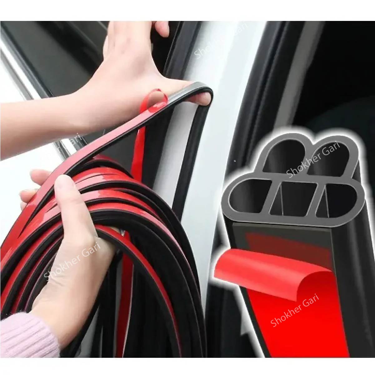 Car Door sealing strip  Double-layer sound insulation image 3