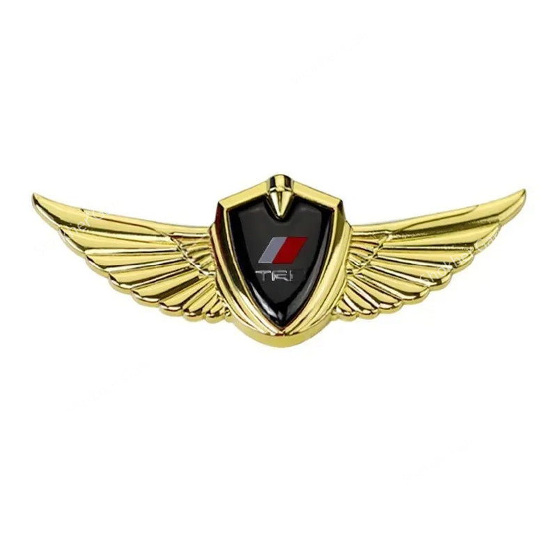 1pcs Car Body 3D Metal Logo Wings Sticker image