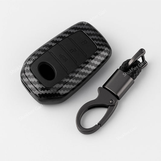 M/Y Carbon Fiber Remote Cover for Toyota Harrier New , Corolla Cross 2024 and Yaris Cross image 0