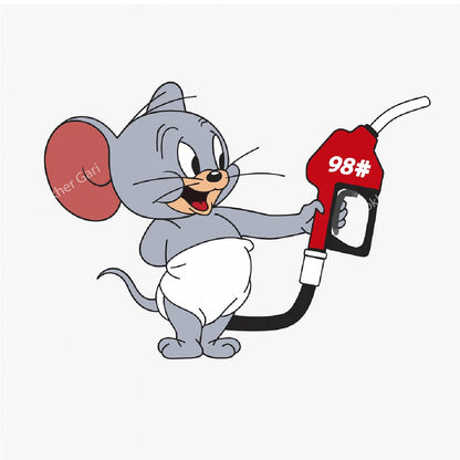 1Pcs Car Fuel Tank Sticker image 1