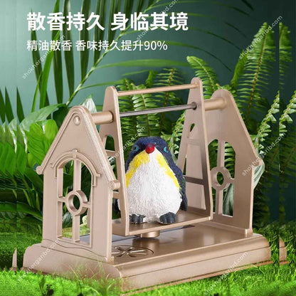 1pcs Solar Car Swinging Bird Air Freshener for Dashboard image 1