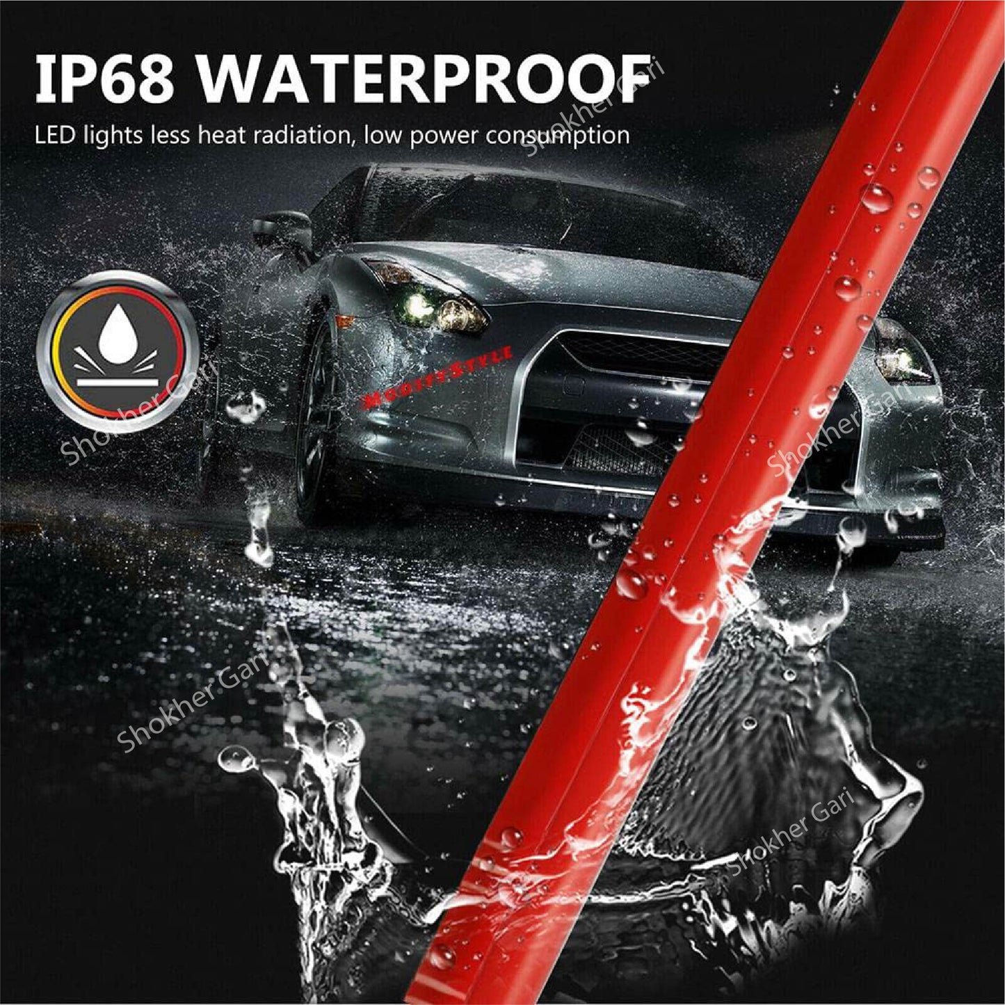 Rear Windshield Third Brake LED Tail Light image 5