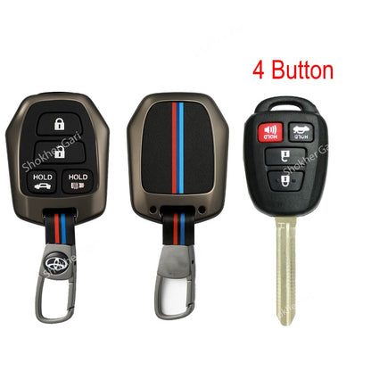 M/Y Zinc Alloy Key Cover Protection Metal Remote Cover For Toyota , Honda, Nissan, Mitsubishi,Hyundai, MG ,BMW Strong Key Cover - Old Fielder image