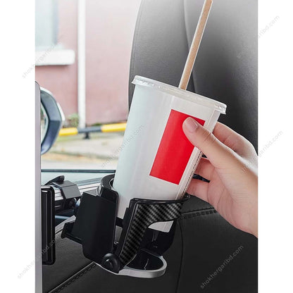 3-in-1  Car Headrest Pipe Cup Holder, Hook,Tablet image 3