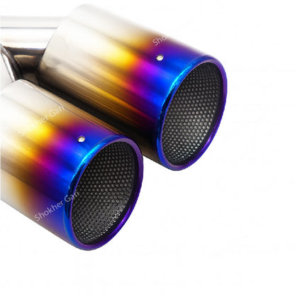 Exhaust Muffler Cap Stainless Steel 2 hole-5 (030HKS) image 1