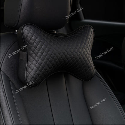 Artificial Leather Neck Pillow- 2 Pieces Set image 0