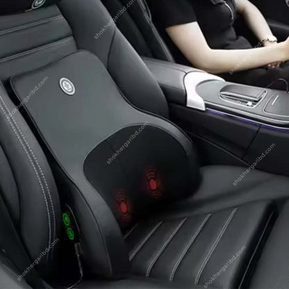 Waist Back Support Pillow Memory Foam - Black image