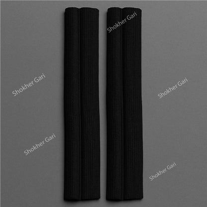 Car Long Door Guard Buffer Protector 25cm 4pcs - Black image