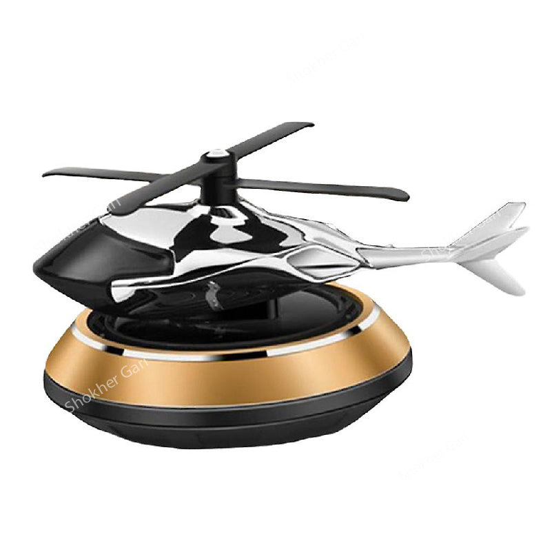 Helicopter Solar Perfume for Car Dashboard Decor image 6