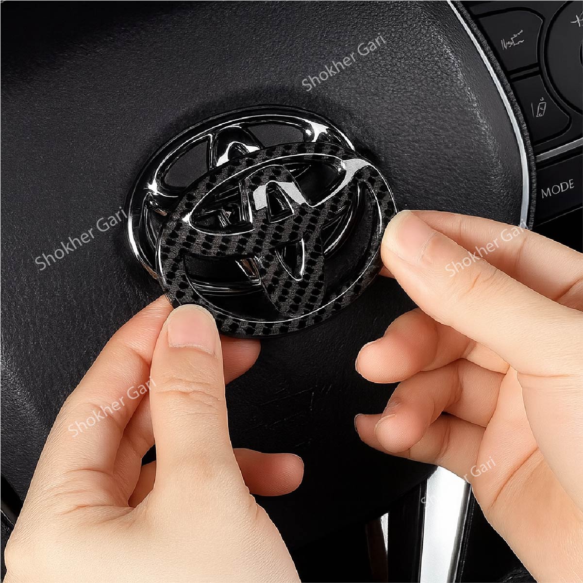 1 Pcs Toyota Steering Wheel logo image 1