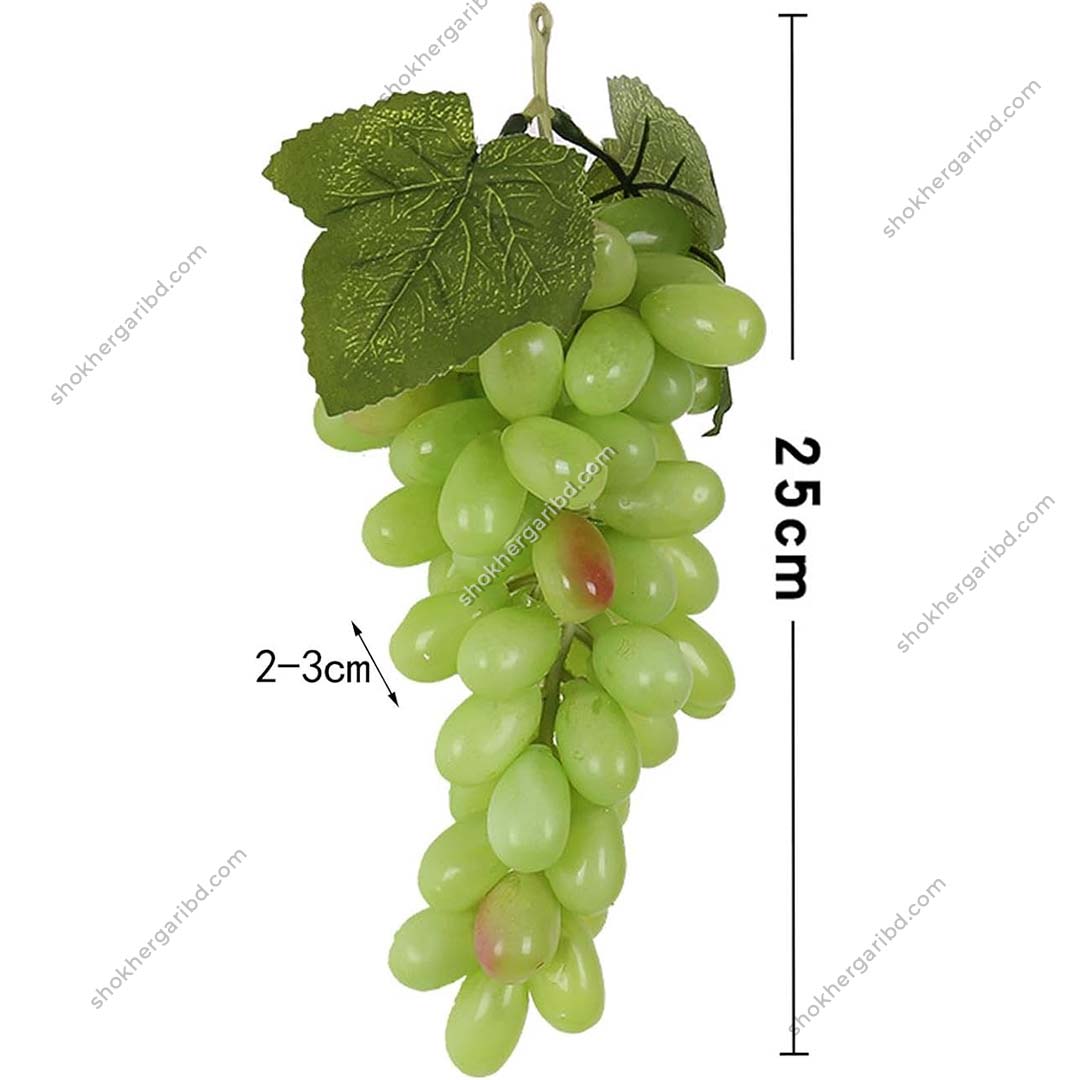 Hanging Artificial Grapes Plastic Fruit Car Decor - Green image