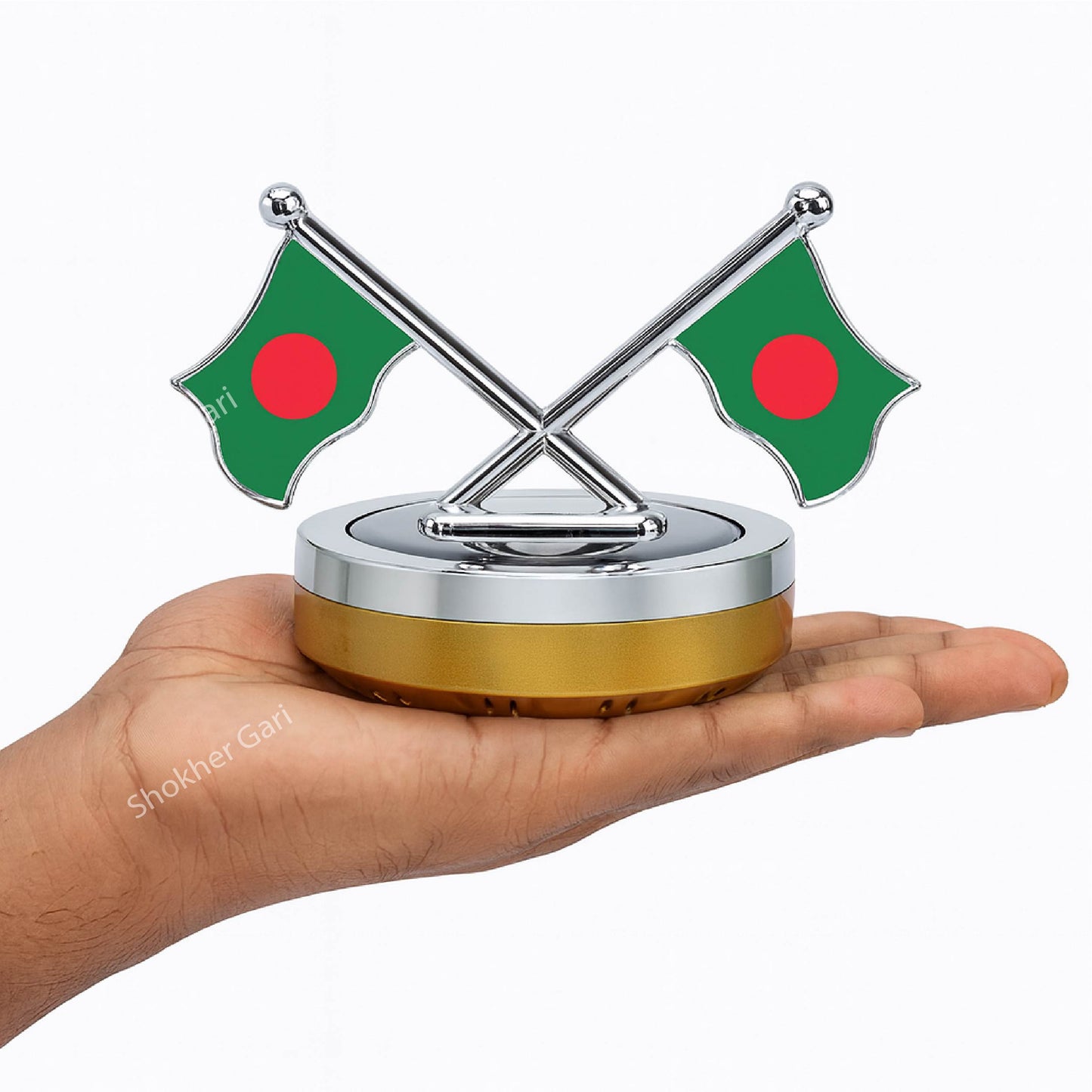 Bangladesh Car Flag Auto Rotating Solar air Freshener image 2