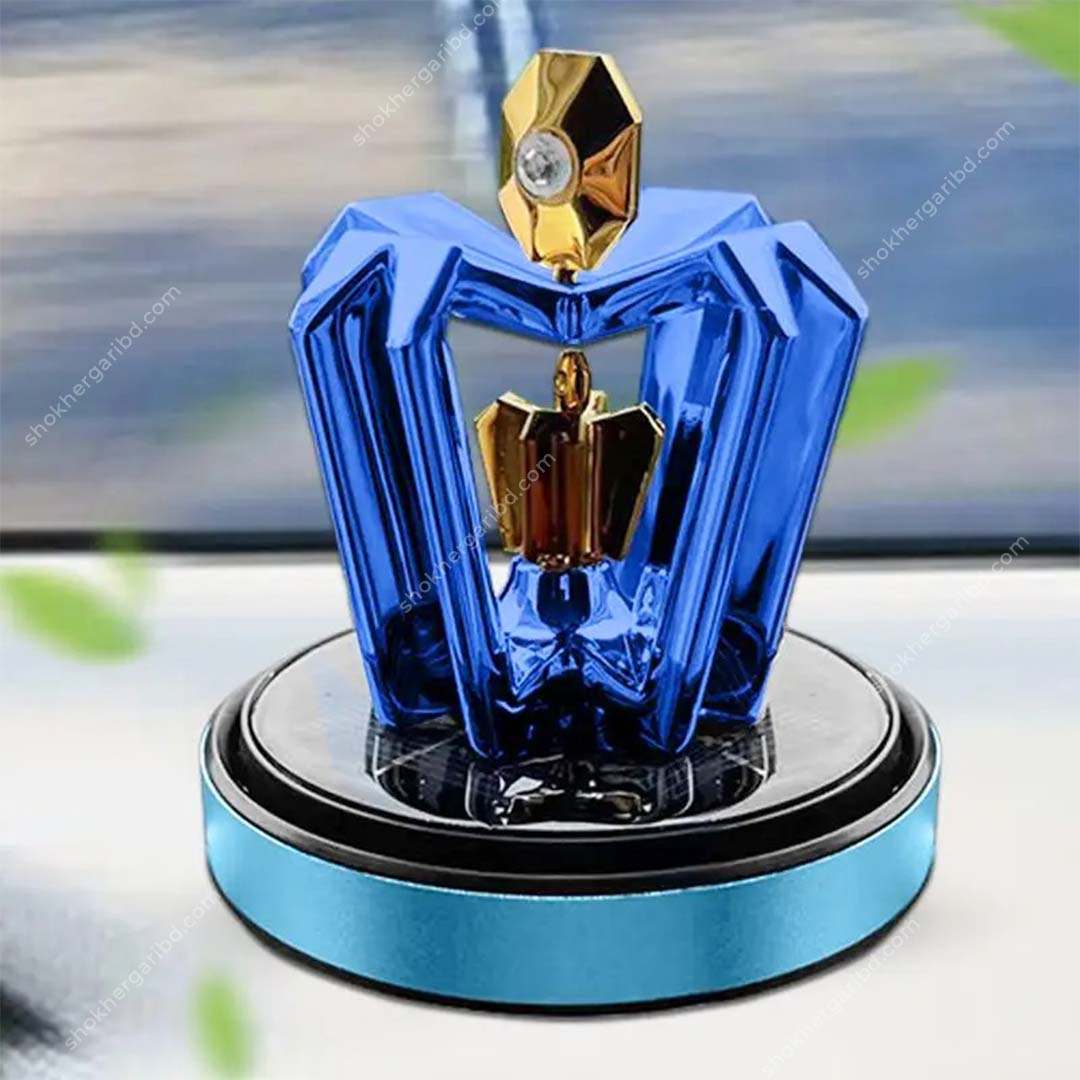 Crown Odor solar perfume For Car Dashboard - Blue image