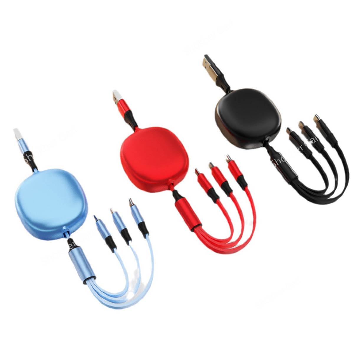 3-in-1 Only Cable Retractable Extension Fast Charging image 1