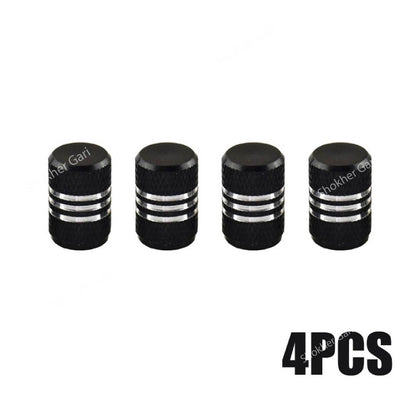 Car 4Pcs set Wheel Caps Nozzle Cap Aluminum image 6