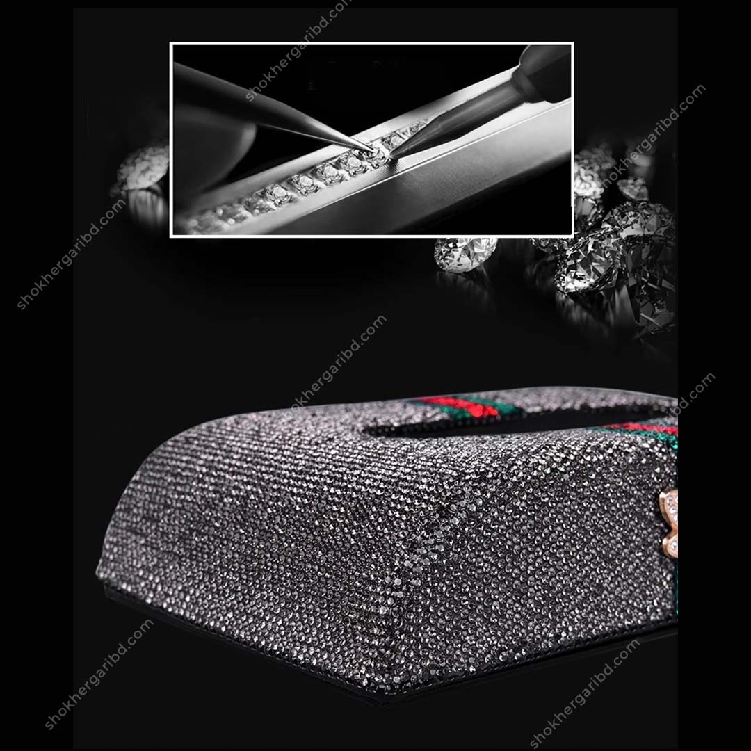 Luxury Tissue Box Glittering Tissue Box International Brand image 1