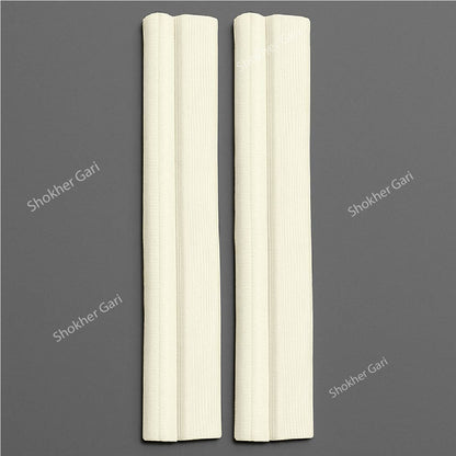 Car Long Door Guard Buffer Protector 25cm 4pcs - White image