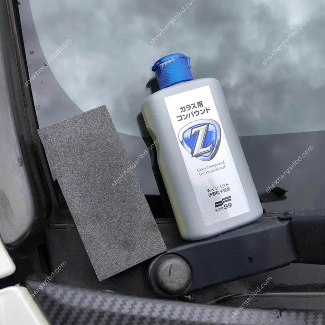 Soft99 Glass Compound Car Glass Scratch &amp; Water Spot Remover – 100ML image 3