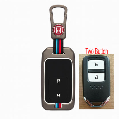 M/Y Zinc Alloy Key Cover Protection Metal Remote Cover For Toyota , Honda, Nissan, Mitsubishi,Hyundai, MG ,BMW Strong Key Cover - Honda Vezel image