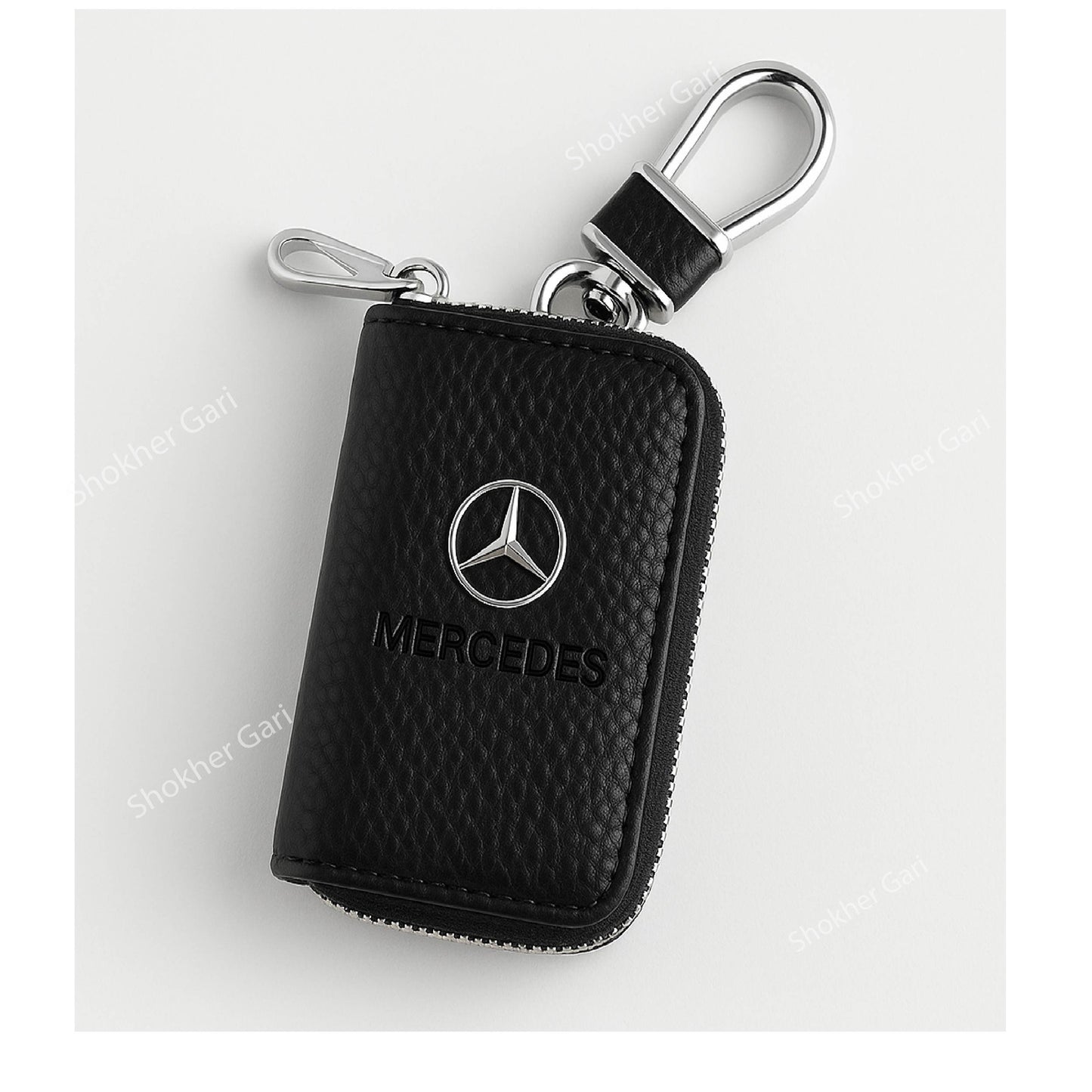 Car Middle Logo Style Pu leather remote cover image 6