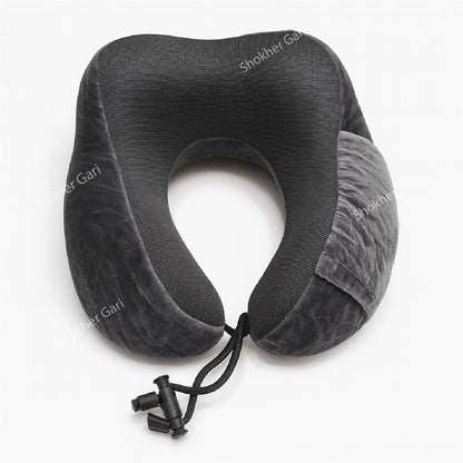 Memory Foam Travel Neck Pillow 1 Piece - Deep Ash image